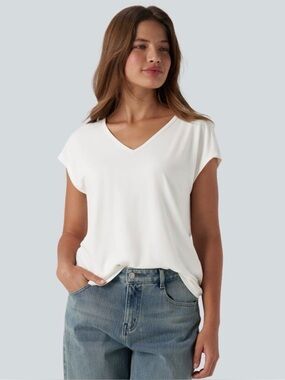 HALARA Women's V-Neck Short Sleeve Casual T-Shirt